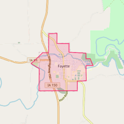 Map of Fayette