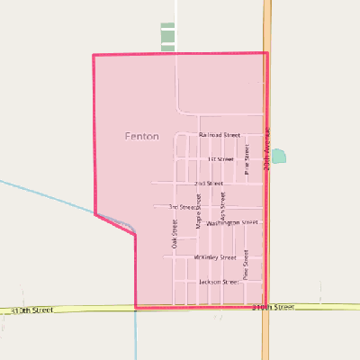 Map of Fenton