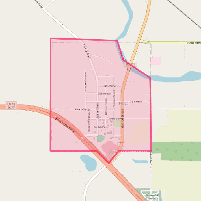 Map of Floyd