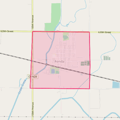 Map of Fonda