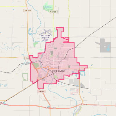 Map of Fort Dodge