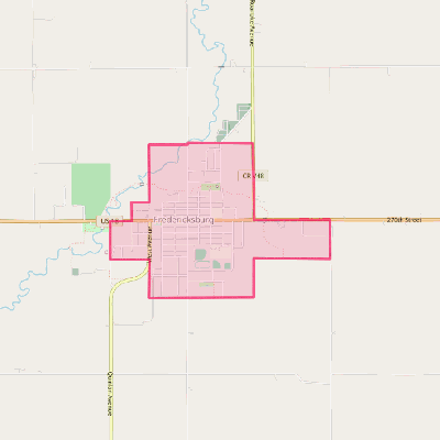 Map of Fredericksburg