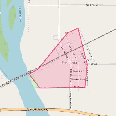 Map of Fredonia