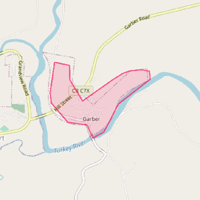 Map of Garber