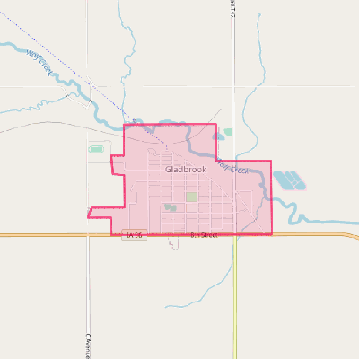 Map of Gladbrook