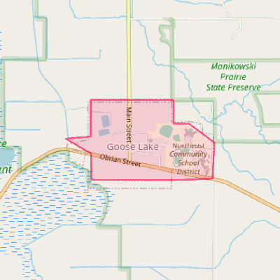 Map of Goose Lake