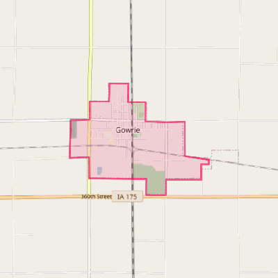 Map of Gowrie