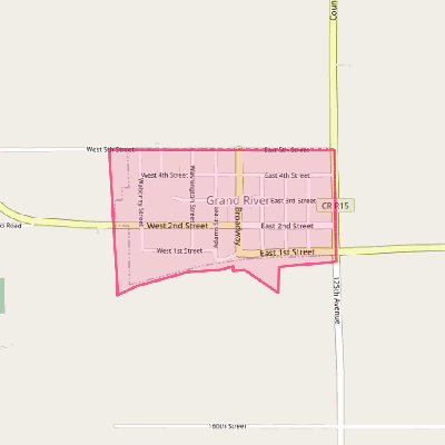 Map of Grand River