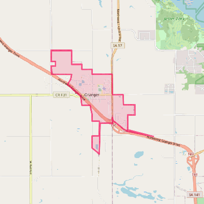 Map of Granger