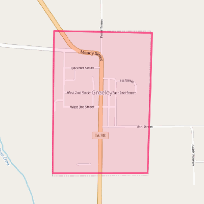 Map of Greeley