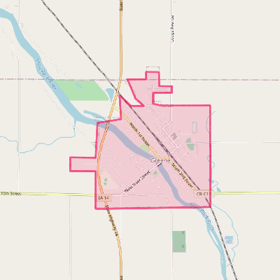 Map of Greene