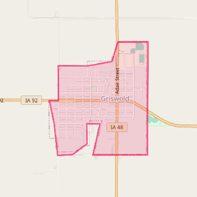 Map of Griswold