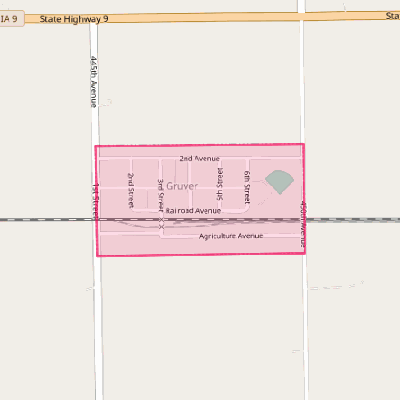 Map of Gruver