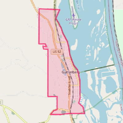 Map of Guttenberg