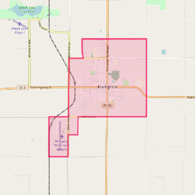 Map of Hampton