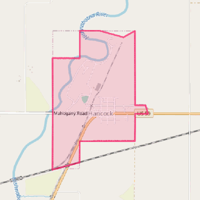 Map of Hancock