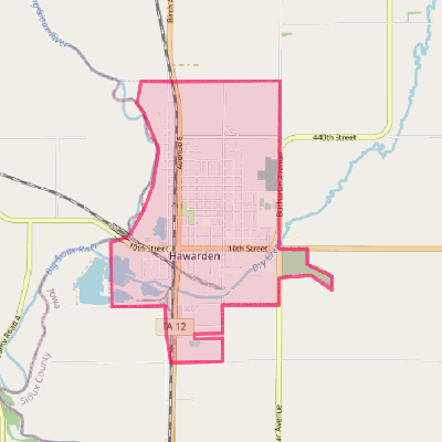 Map of Hawarden