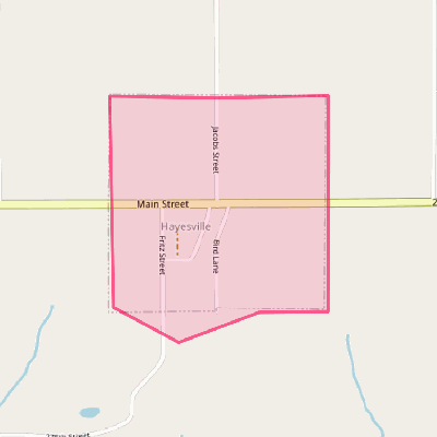 Map of Hayesville