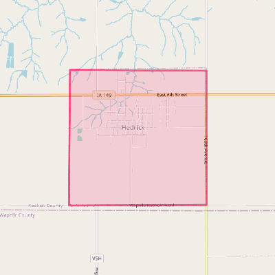 Map of Hedrick