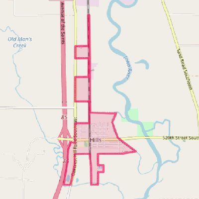 Map of Hills