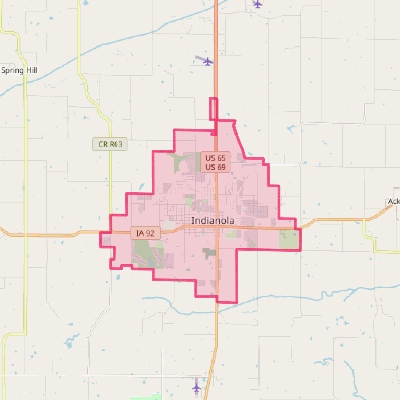 Map of Indianola