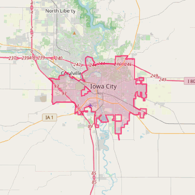 Map of Iowa City