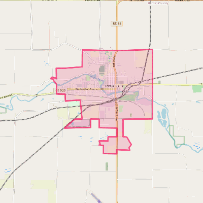 Map of Iowa Falls