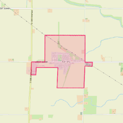 Map of Kelley