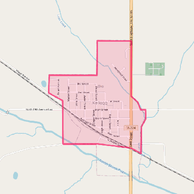 Map of Kellogg