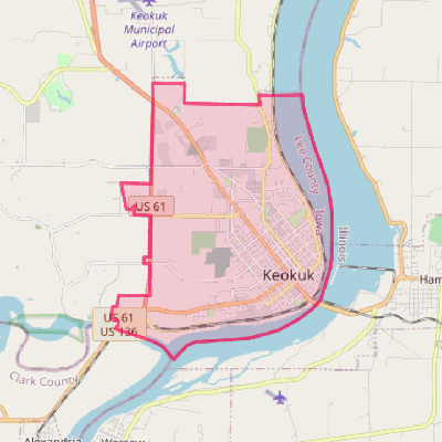 Map of Keokuk