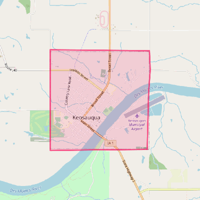 Map of Keosauqua