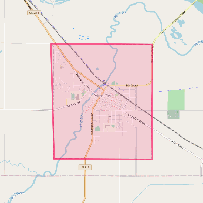 Map of La Porte City