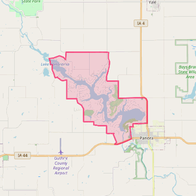 Map of Lake Panorama