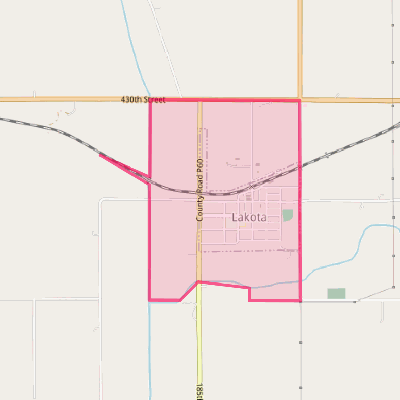 Map of Lakota