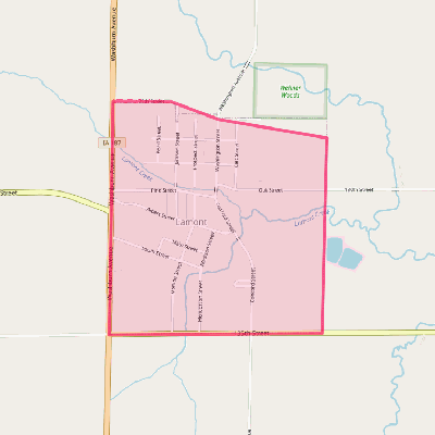 Map of Lamont