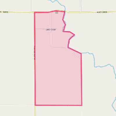 Map of Little Cedar