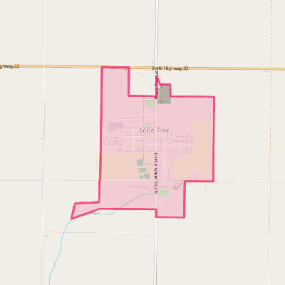 Map of Lone Tree