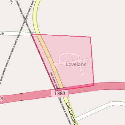 Map of Loveland