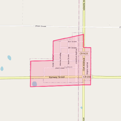 Map of Lytton