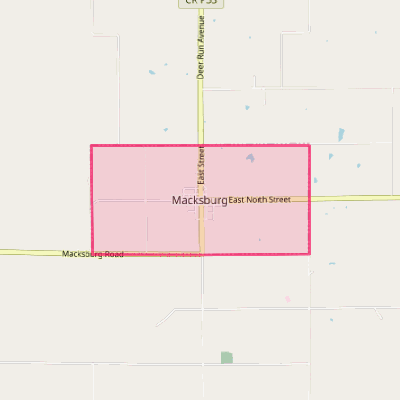 Map of Macksburg