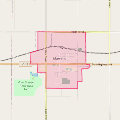 Map of Manning