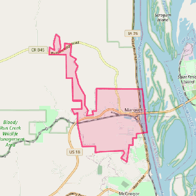 Map of Marquette