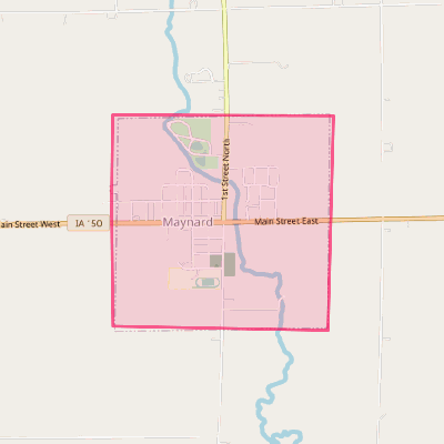 Map of Maynard