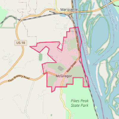 Map of McGregor