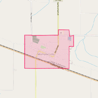 Map of Mechanicsville