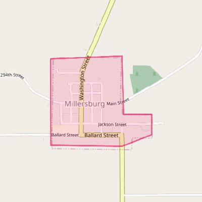 Map of Millersburg