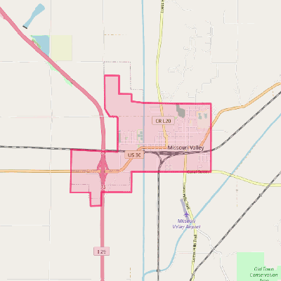 Map of Missouri Valley