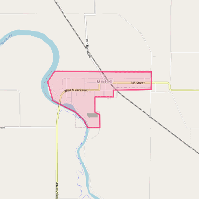 Map of Mitchell