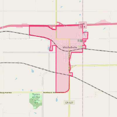 Map of Mitchellville