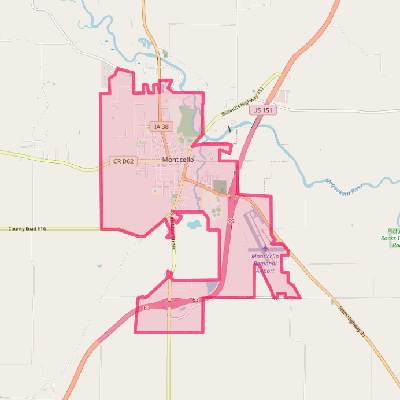 Map of Monticello